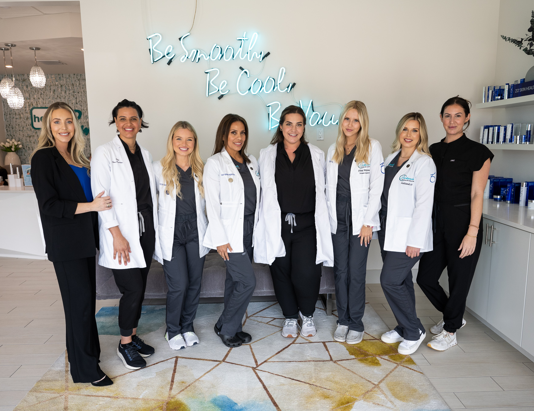 group photo of the educational team at Jax Electrology, Laser and Skin Academy